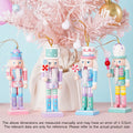 4PCS Macaron Candy Series Nutcracker Puppet Soldier 12CM Christmas Tree Pendant Party Decorations Home Decorations Holiday Gifts