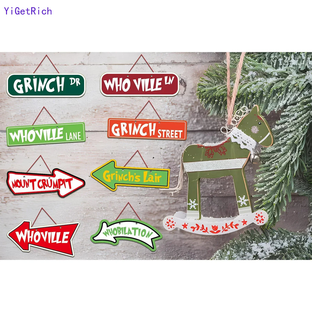 Christmas Tree Decorations - 16Pcs Grinchs Christmas Tree Hanging Ornament Holiday Xmas Grinchs Grinchs Christmas Decor Gifts