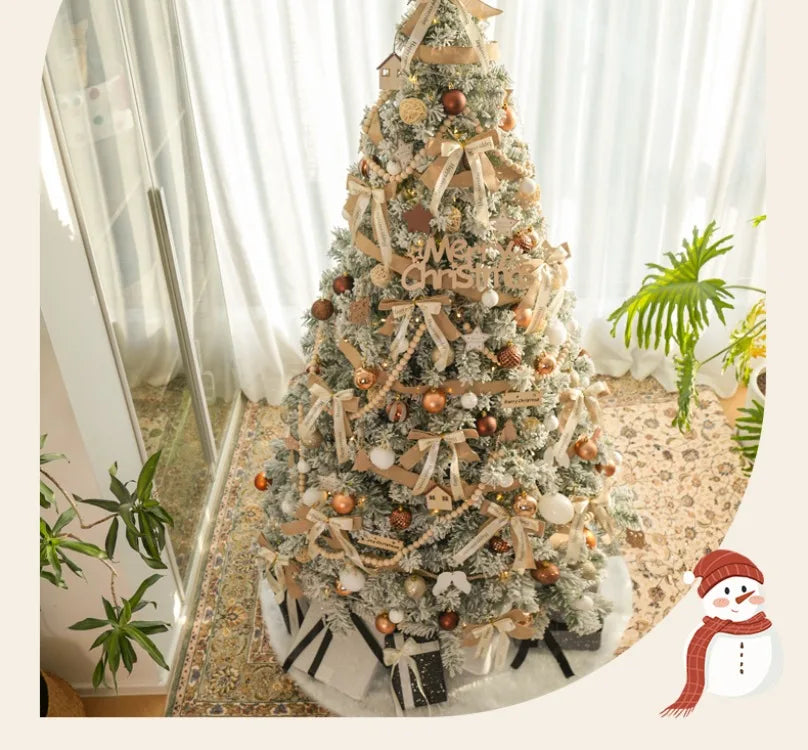 New Christmas decorations for home white Christmas tree living room high-end encryption ornaments large-scale atmosphere layout