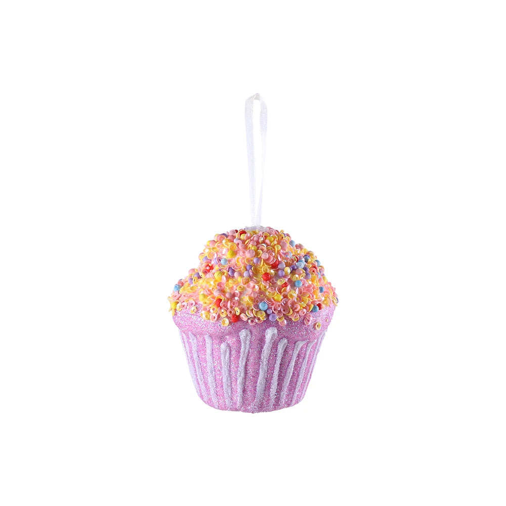 Mix Cute Candy Donuts Cupcake Ice Cream Cone Christmas Ornaments Kit Christmas Tree Hanging Decorations Gifts Navidad Natal