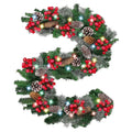 Christmas Tree Ornaments Xmas Wreath Christmas Vine Christmas Garland 2.7 Meters Wall Door Decor Christmas Decoration