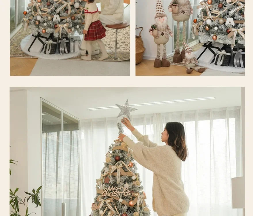 New Christmas decorations for home white Christmas tree living room high-end encryption ornaments large-scale atmosphere layout