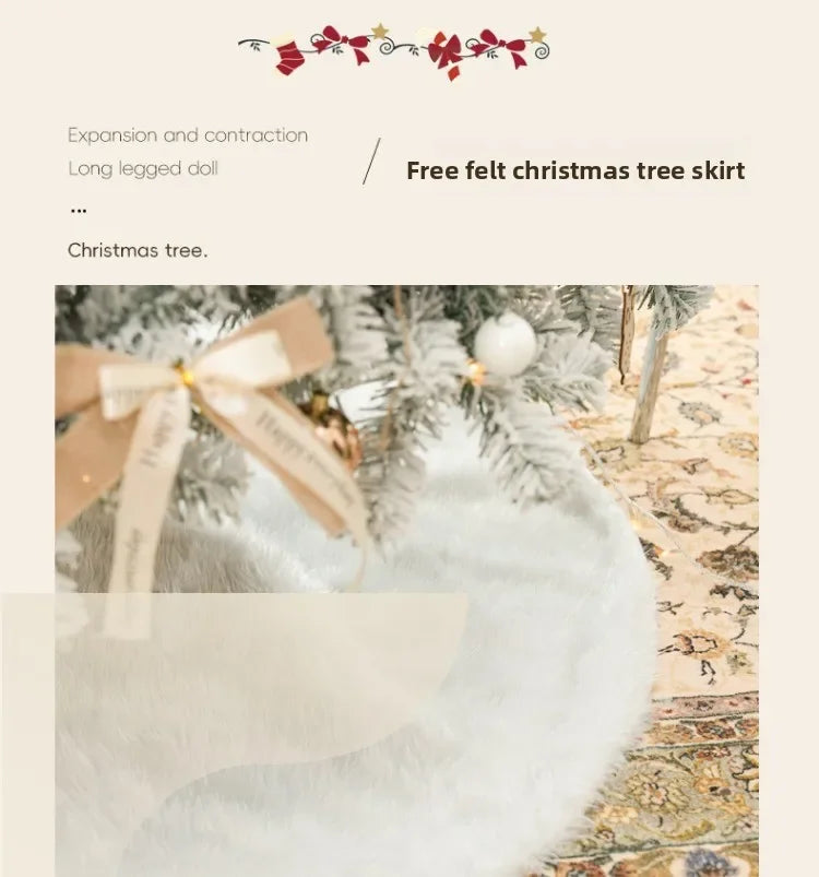 New Christmas decorations for home white Christmas tree living room high-end encryption ornaments large-scale atmosphere layout