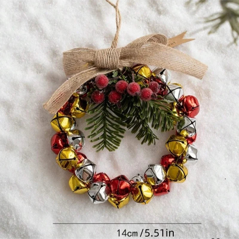 1PC Christmas decorations,wall hanging doors,flower garlands, bell strings, party decorations, living room decorations