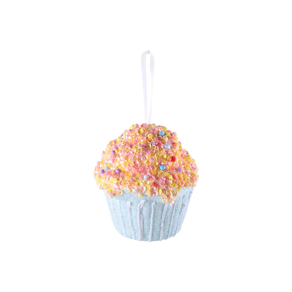 Mix Cute Candy Donuts Cupcake Ice Cream Cone Christmas Ornaments Kit Christmas Tree Hanging Decorations Gifts Navidad Natal