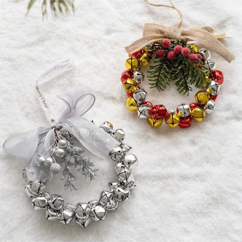 1PC Christmas decorations,wall hanging doors,flower garlands, bell strings, party decorations, living room decorations