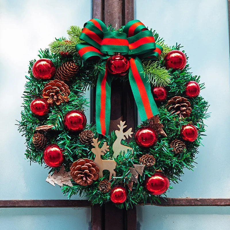 Christmas Decorations Creative Wreath Ornaments Scenic Displays Shop Window Decorations Door Hangings Wall Decorations Reindeer
