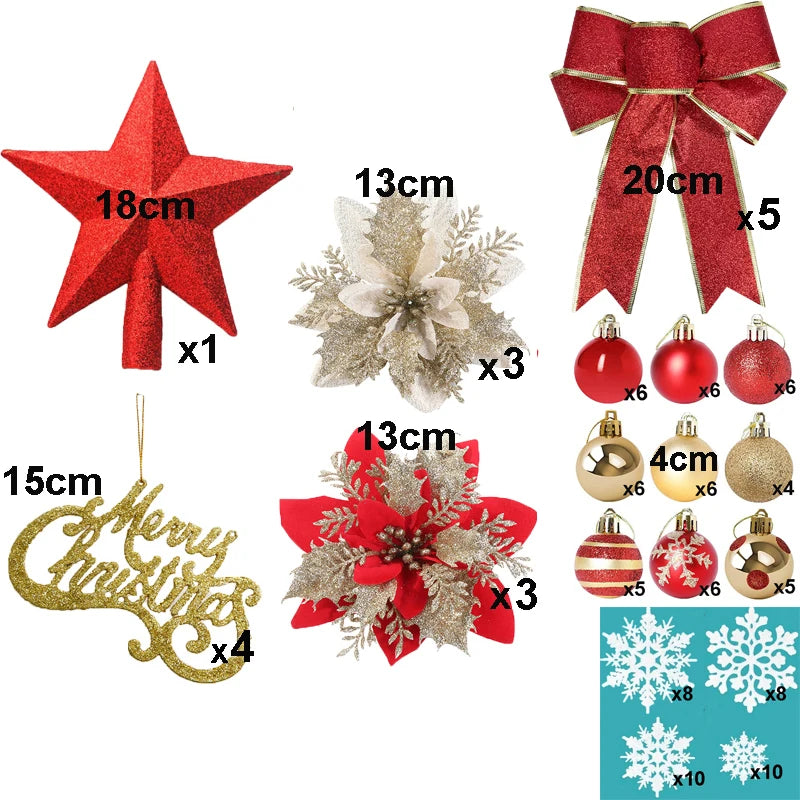 Christmas Decorations Set Christmas Tree Ornaments Hanging Home Decor Living Room Shop New Year Party Holiday Hat Dropshipping