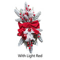 Door Stairs Wreath Christmas Wreath Hanging Pendants Artificial Flowers Stairway Swag Trim Garland Christmas Decorations 2024