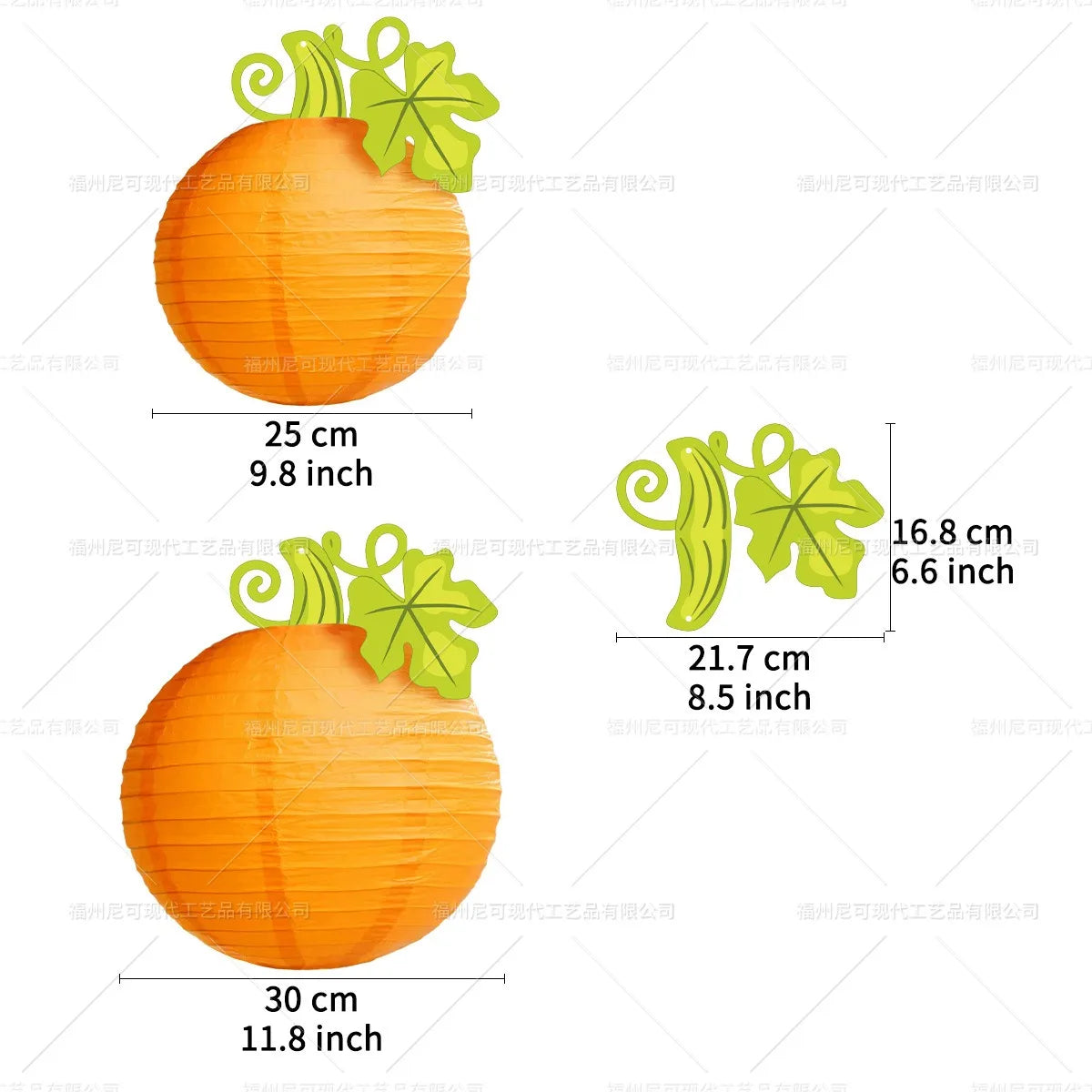 Thanksgiving Day Party Decoration DIY Pumpkin Lantern Hanging Pumpkin Lantern Ornaments Fall Harvest Festival Halloween Decors