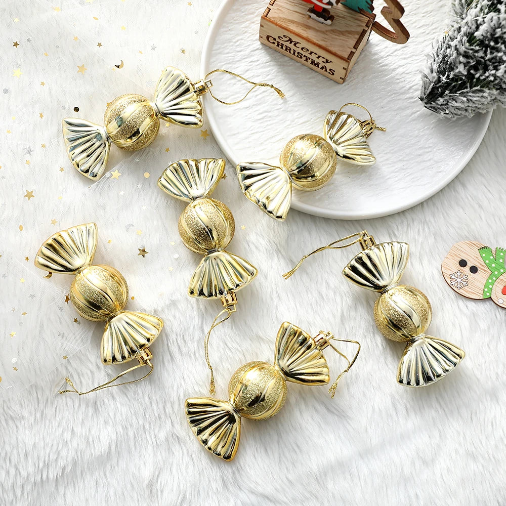 Mix Cute Candy Donuts Cupcake Ice Cream Cone Christmas Ornaments Kit Christmas Tree Hanging Decorations Gifts Navidad Natal