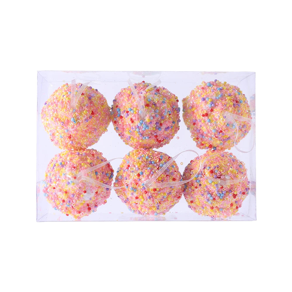 Mix Cute Candy Donuts Cupcake Ice Cream Cone Christmas Ornaments Kit Christmas Tree Hanging Decorations Gifts Navidad Natal