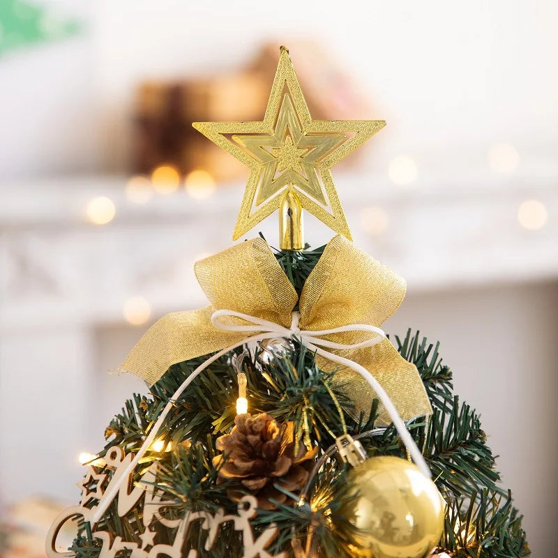 Christmas Decoration 45/60cm Christmas Tree Desktop Small Tree Ornaments Navidad Gift Christmas Festival Party Supplies