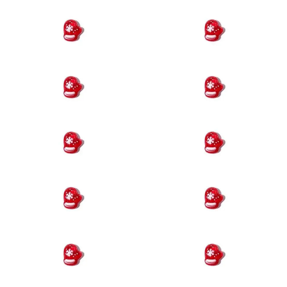 10Pcs/set Nail Supplies Christmas Nail Decorations Xmas Nail Charms Manicure Ornaments Christmas Nail Accessories Christmas Tree