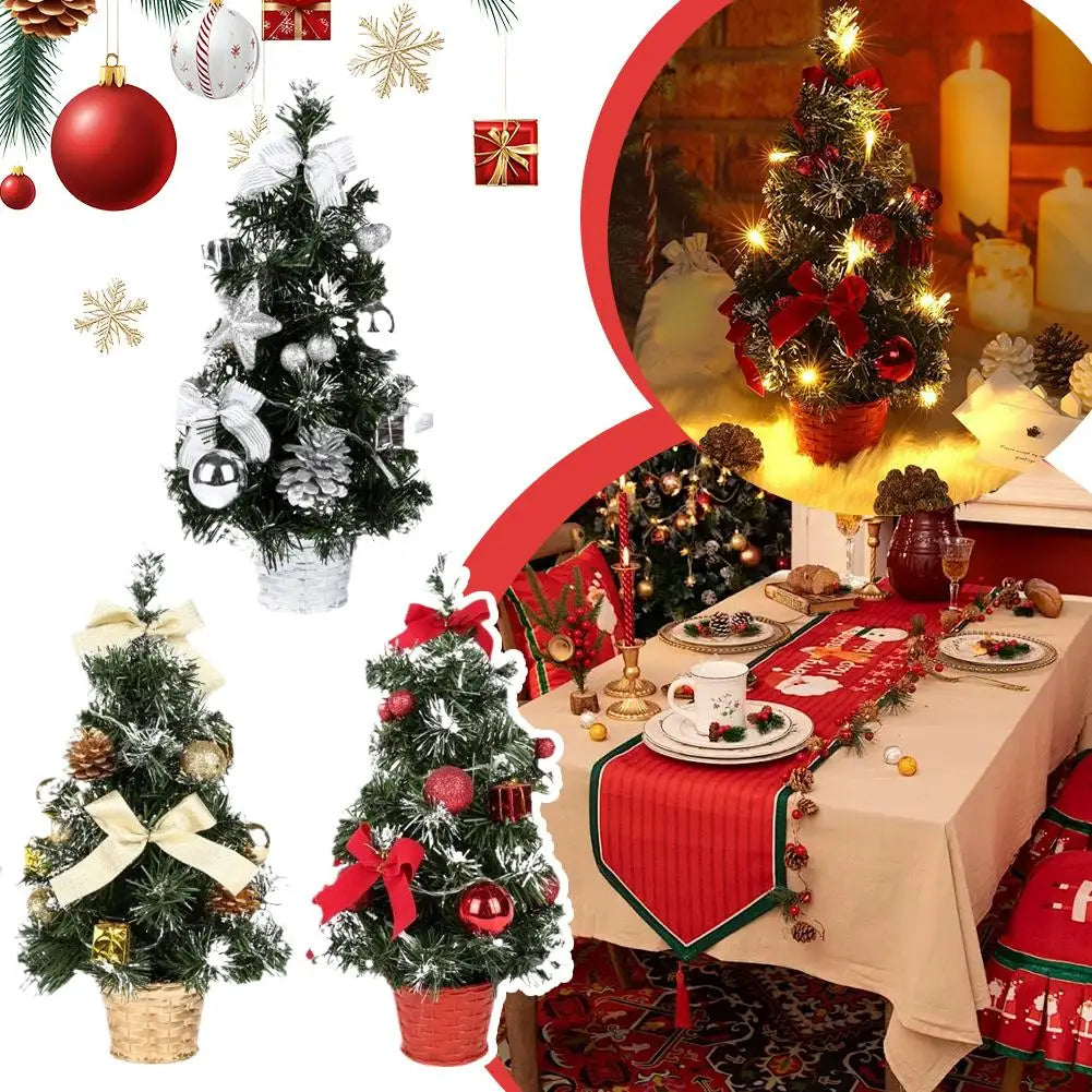 Christmas Tree Decorations Children DIY Handicraft Home Bedroom Party 40cm Artificial Christmas Tree 2026 New Year Gift