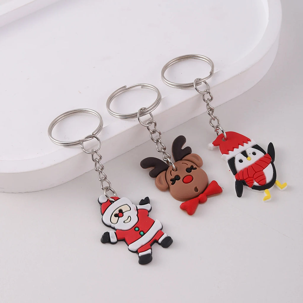 20Pcs Christmas decorations Gifts Keyring, mini Cute Keychain Classroom Prizes, Birthday Christmas party Gift, Gift pack fillers