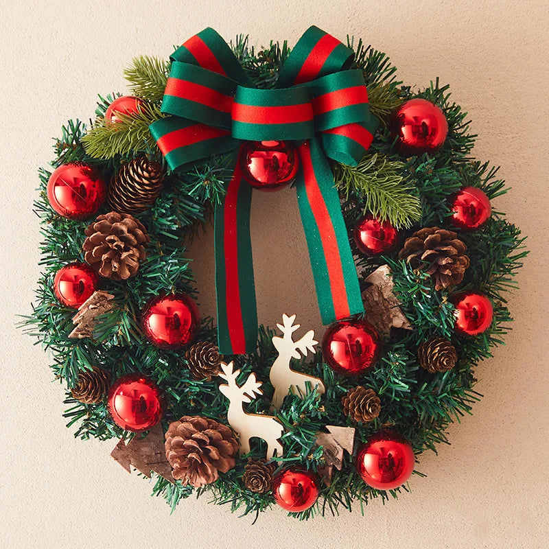 Christmas Decorations Creative Wreath Ornaments Scenic Displays Shop Window Decorations Door Hangings Wall Decorations Reindeer