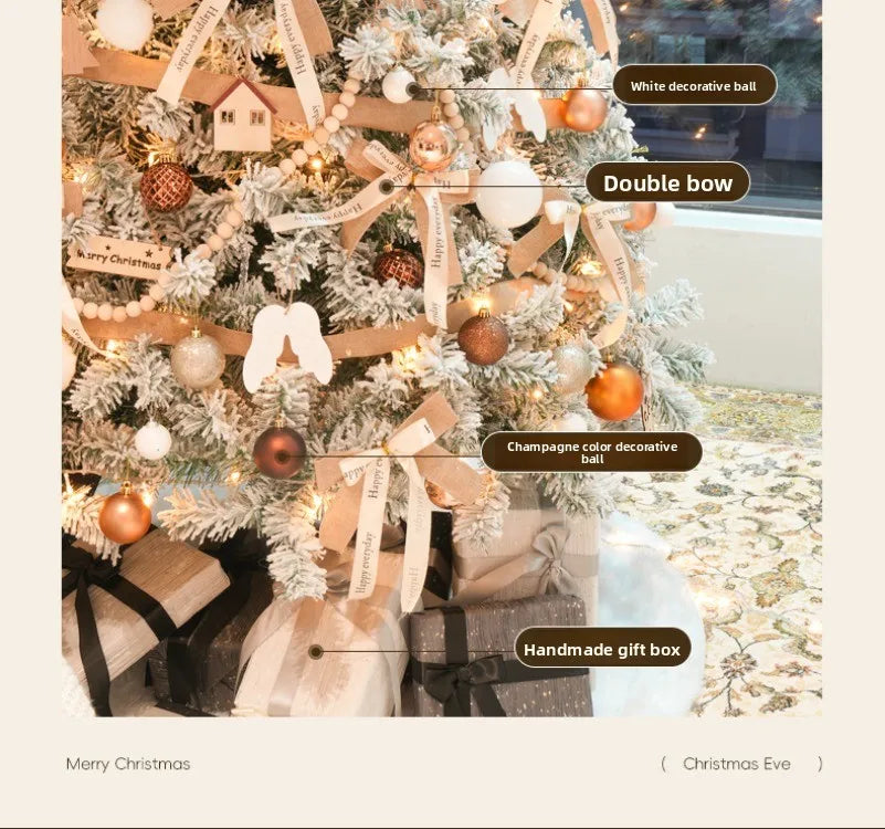New Christmas decorations for home white Christmas tree living room high-end encryption ornaments large-scale atmosphere layout