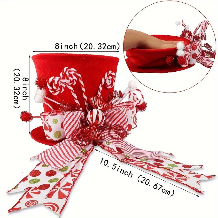 Christmas Decorations Set Christmas Tree Ornaments Hanging Home Decor Living Room Shop New Year Party Holiday Hat Dropshipping