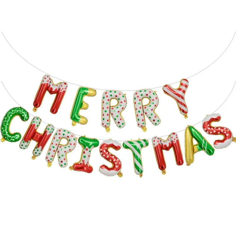 Christmas Decorations Merry Christmas Balloon Santa Claus Christmas Elk Foil Balloon Xmas Party Supplies 2025 ﻿Decoration