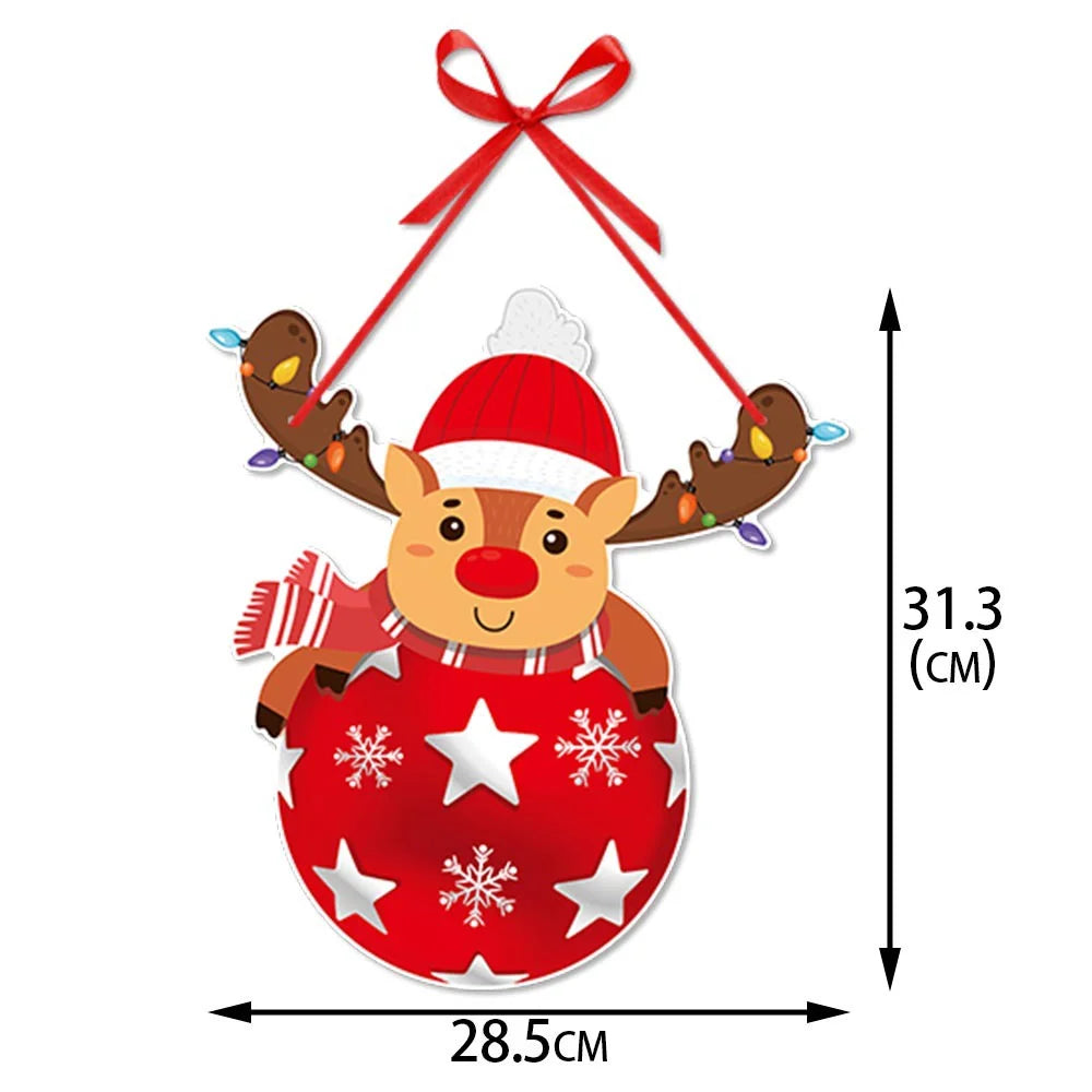 Christmas Decoration Door Hanging Christmas Party Gift Decoration Christmas Tree Santa Claus Pendant Christmas Hanging Ornaments