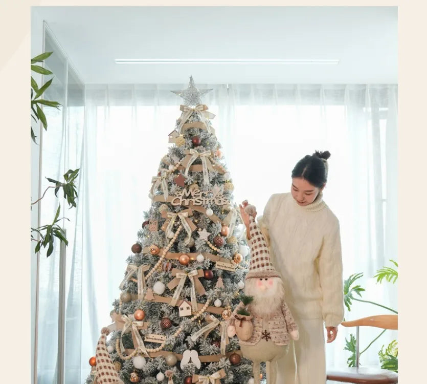 New Christmas decorations for home white Christmas tree living room high-end encryption ornaments large-scale atmosphere layout