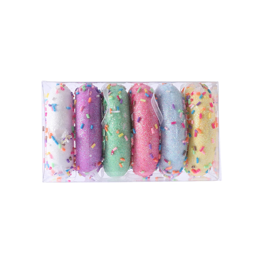 Mix Cute Candy Donuts Cupcake Ice Cream Cone Christmas Ornaments Kit Christmas Tree Hanging Decorations Gifts Navidad Natal