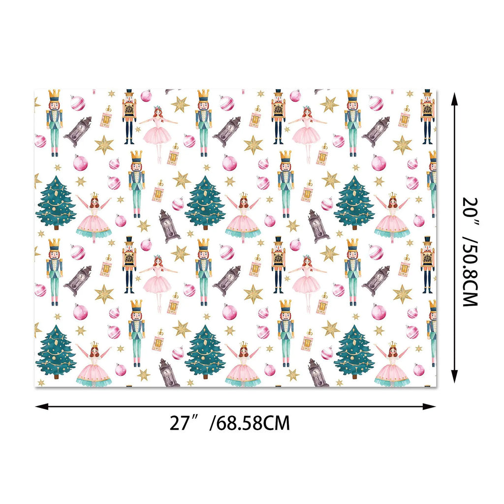 Nutcracker Wrapping Paper Festive Christmas Gift Packaging Christmas Gift Wrapping Paper Patterned Princess Themed Paper